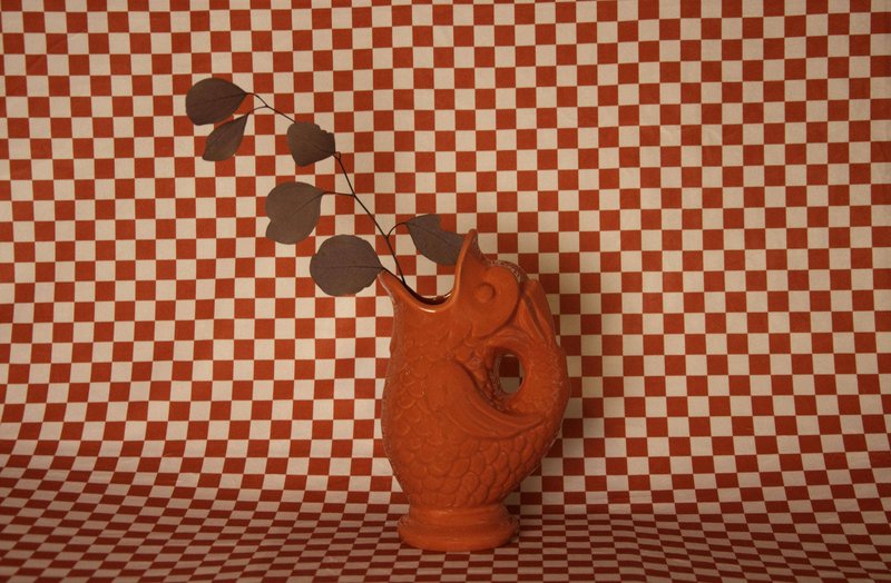 Pez de Cerámica (Rojo)