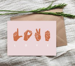 Cartolina A6 || AMORE