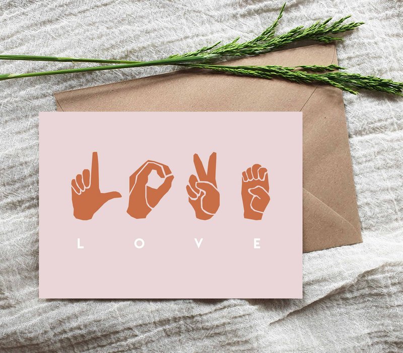 Cartolina A6 || AMORE