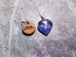 Collier de quartz bleu, pierre précieuse de quartz de myrtille, collier pendentif de pierres précieuses sur argent sterling 925