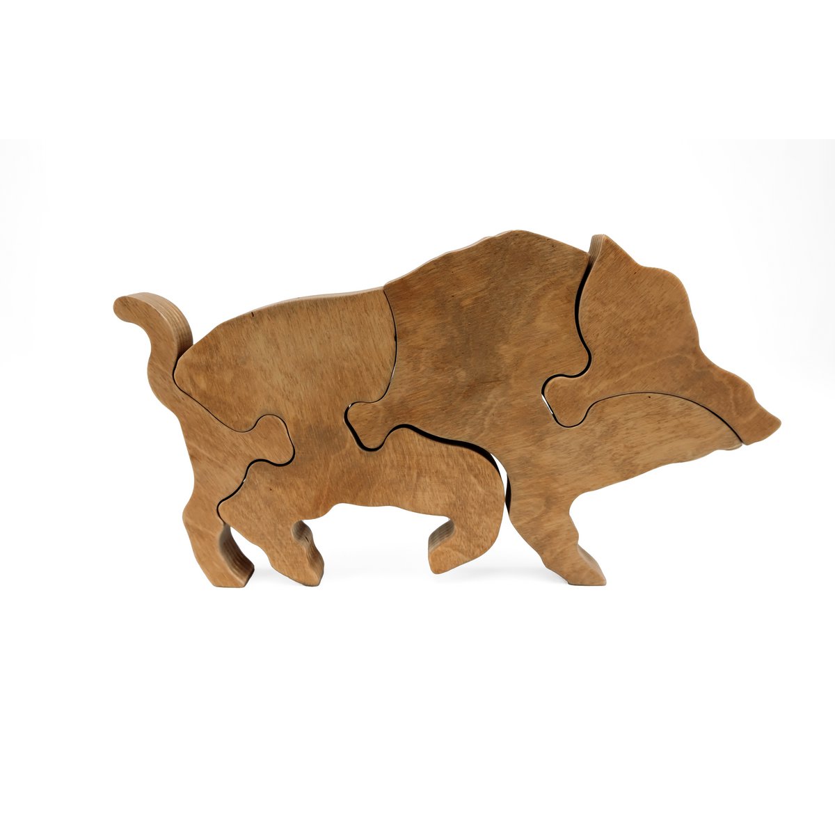 Holzpuzzle Wildschwein
