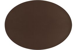 Dækkeserviet TRUDO - oval - vegansk læder - 33x45 cm