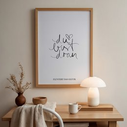 Poster: Du bist dran flüstert das Glück