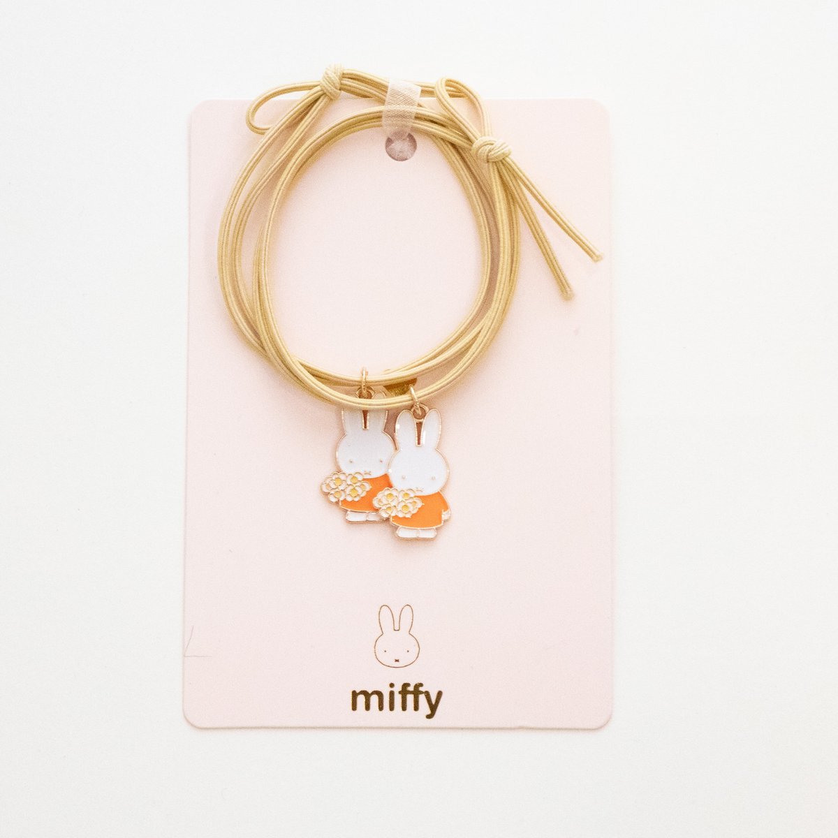 Dúo de gomas para el pelo I Pulseras para compartir Miffy Flores