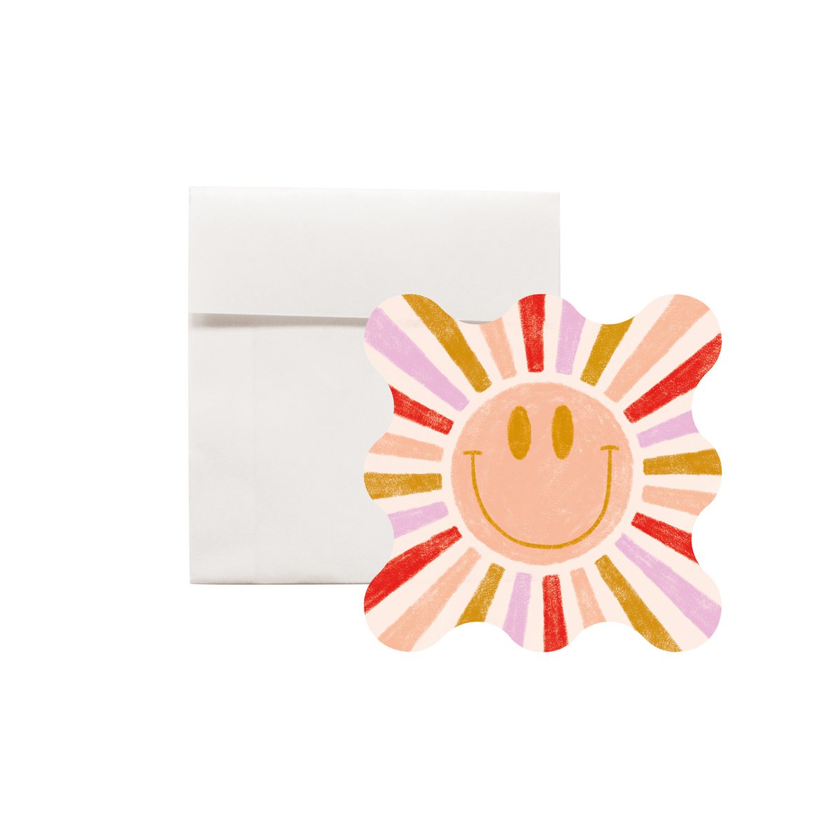 Découpe smiley mini carte de voeux