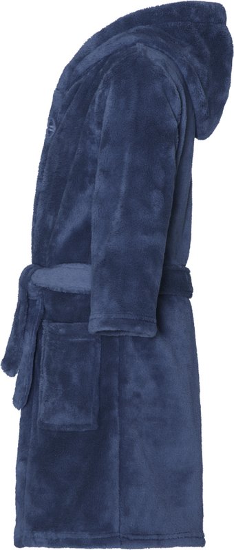 Fleece Bademantel Uni - Navy