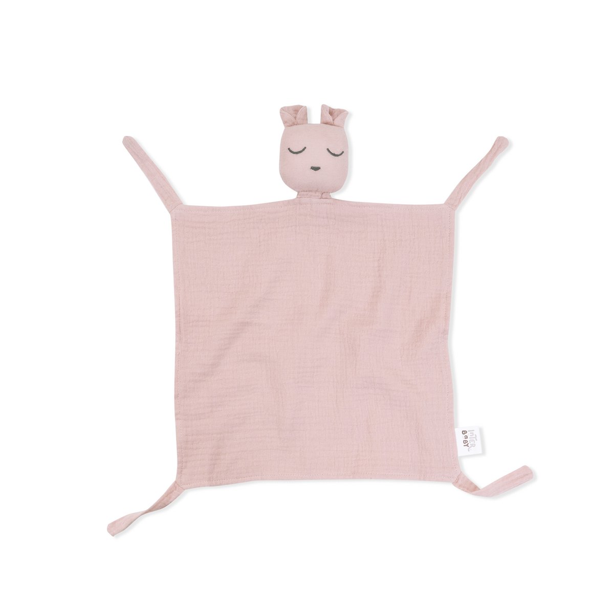 ENSEMBLE DOUDOU + BANDANA + ANNEAU DE DENTITION - MOD. OSO - ROSE FONCÉ