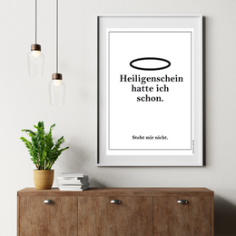 Poster "Halo past niet bij mij"