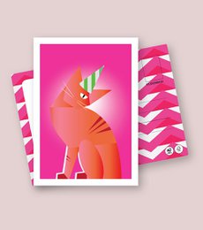 BIRTHDAY CAT | FSC® postcards | Dutch Design