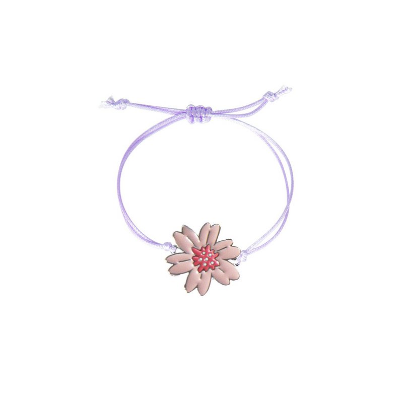 Pulsera Flor Rosa
