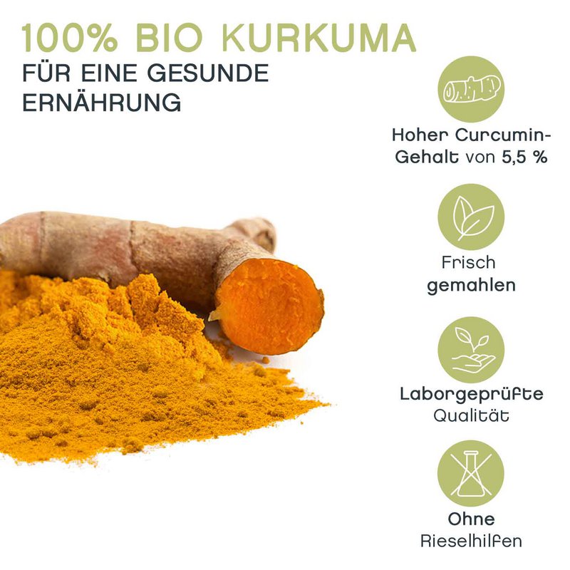 Curcuma (curcuma), moulu, BIO, 250g