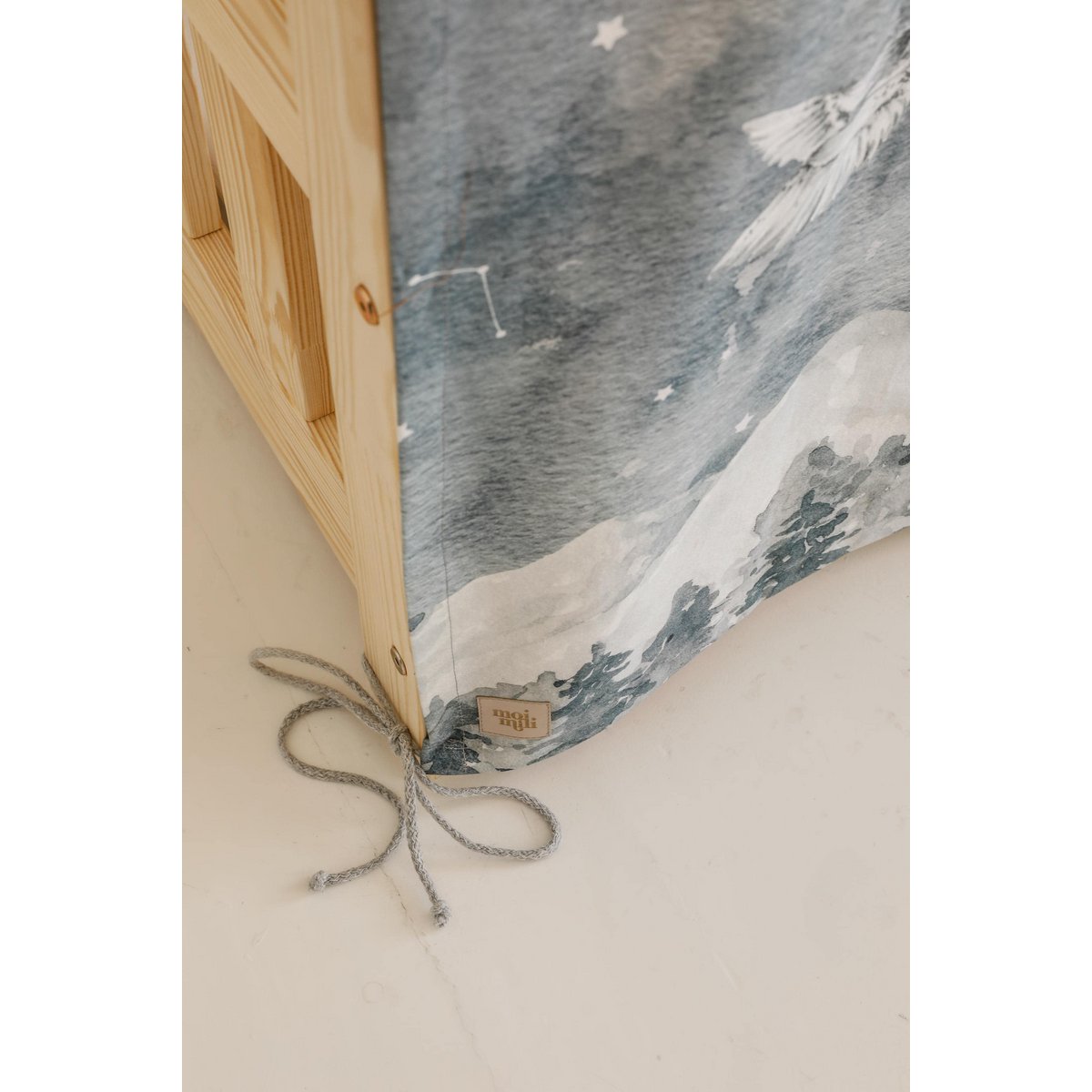 Dosel sobre la cama en forma de casita "Cielo nocturno", casita para cuna, decoración para habitación de niño, casitas para bebés personalizadas baldaquino
