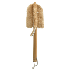Loofah afwasborstel met bamboe handvat