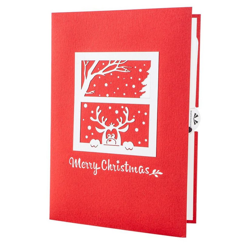 Weihnachts-Rentier-Pop-up-Karte