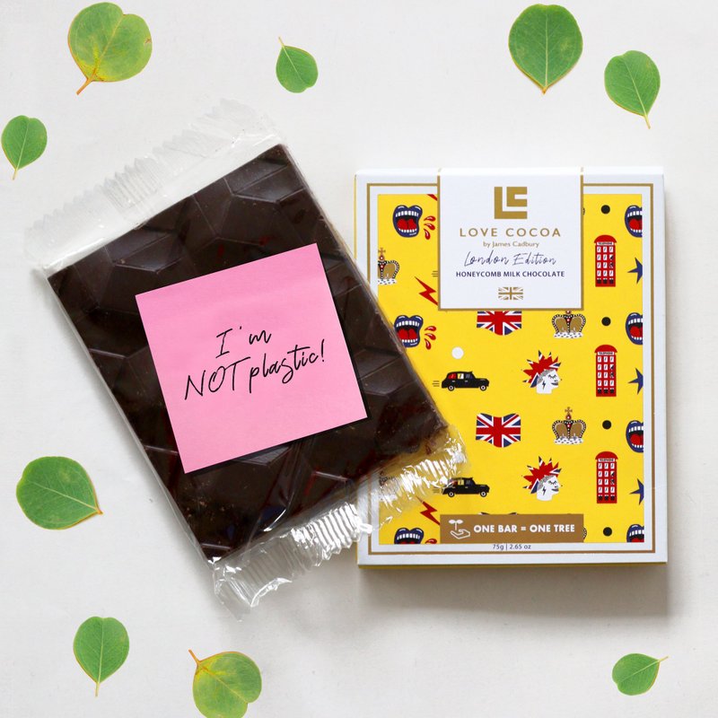 London Edition: British Honeycomb 41% Milk Chocolate Bar