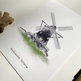 Postkarte Pellwormer Nordermühle