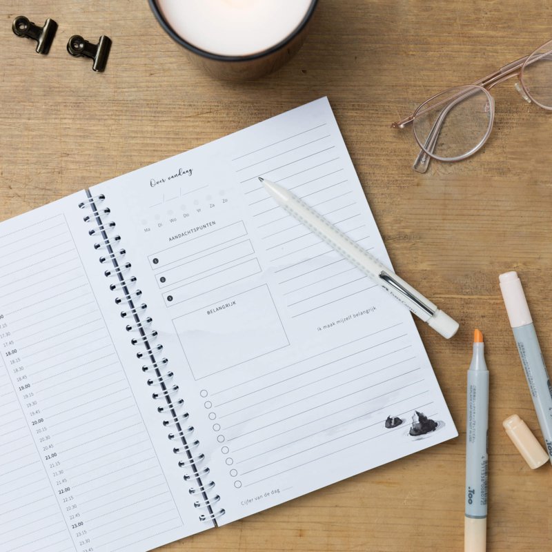 A5 dagplanner 'Mandala' planboekje met ringband