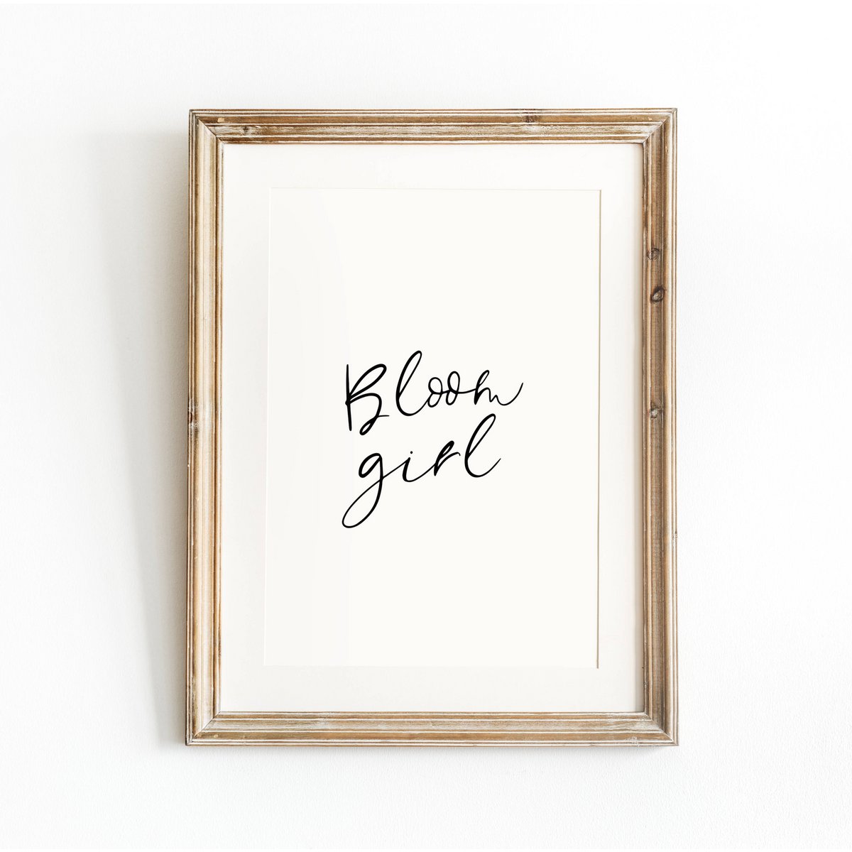 Bloom girl poster, spring poster, girls room poster, Easter poster