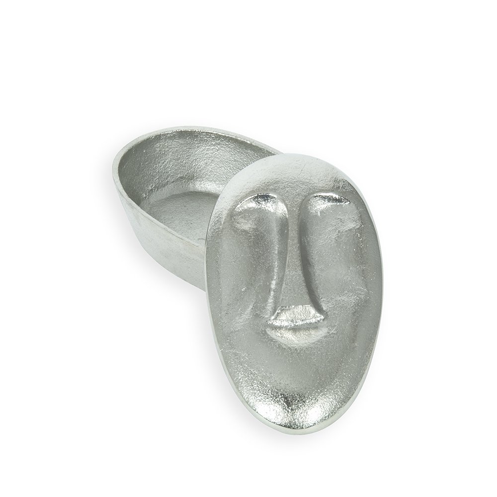 Dekorativ aluminiumskasse ansigt 20x11.5x7 cm Decosiluet