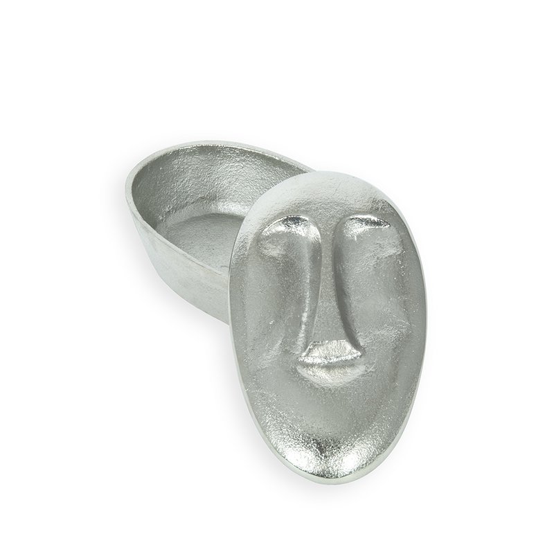Dekorativ aluminiumskasse ansigt 20x11.5x7 cm Decosiluet