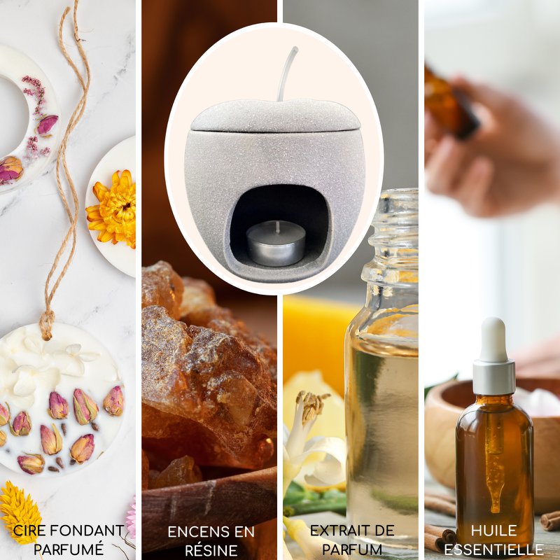 Quemador de perfume - Manzana del amor - Portavelas de fusión Ceras perfumadas - Accesorio de aromaterapia - Vela de cerámica Tealight - Idea de regalo
