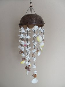 Coconut shell pendant - Batok Naturel