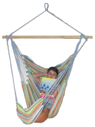 Hammock chair with footrest