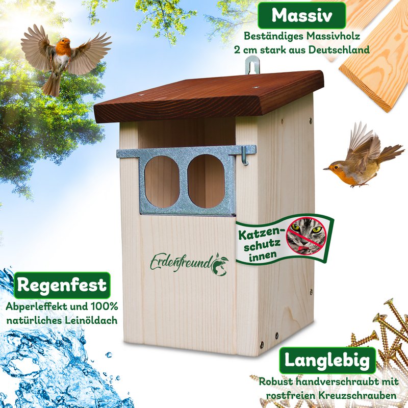 ERDENFREUND® robin redekasse kattesikker