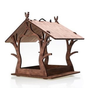 Vogelhäuschen, hängendes Vogelhäuschen aus Holz