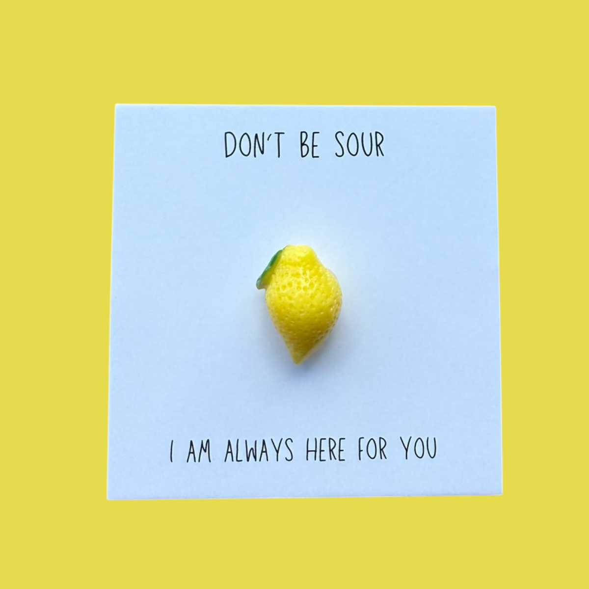 Funny gift card lemon