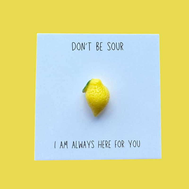 Funny gift card lemon