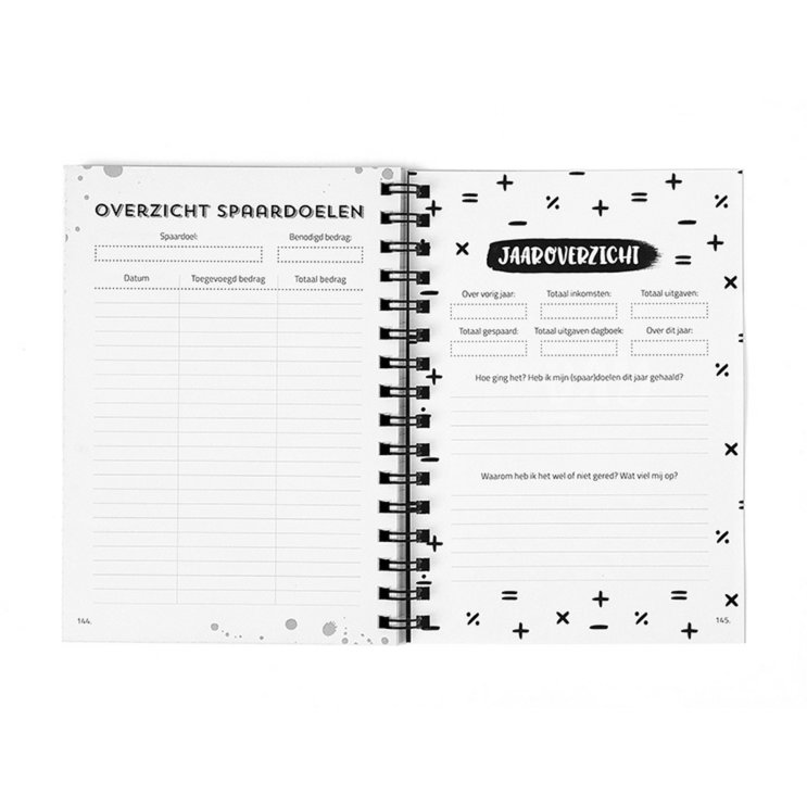 Budget Planner Cash Book A5 // Black and White Household Booklet