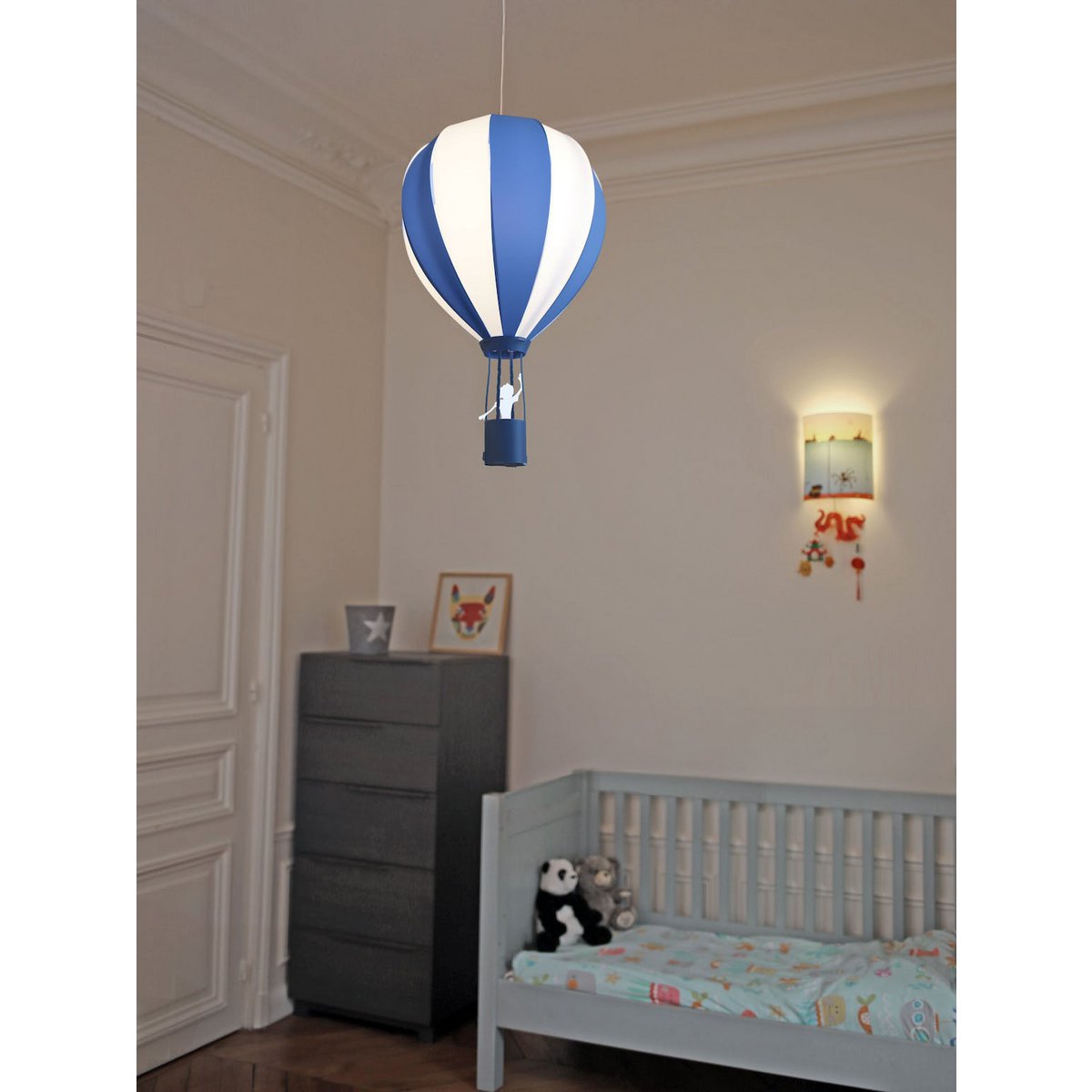 BLAUWE BALLON KINDERHANGLAMP