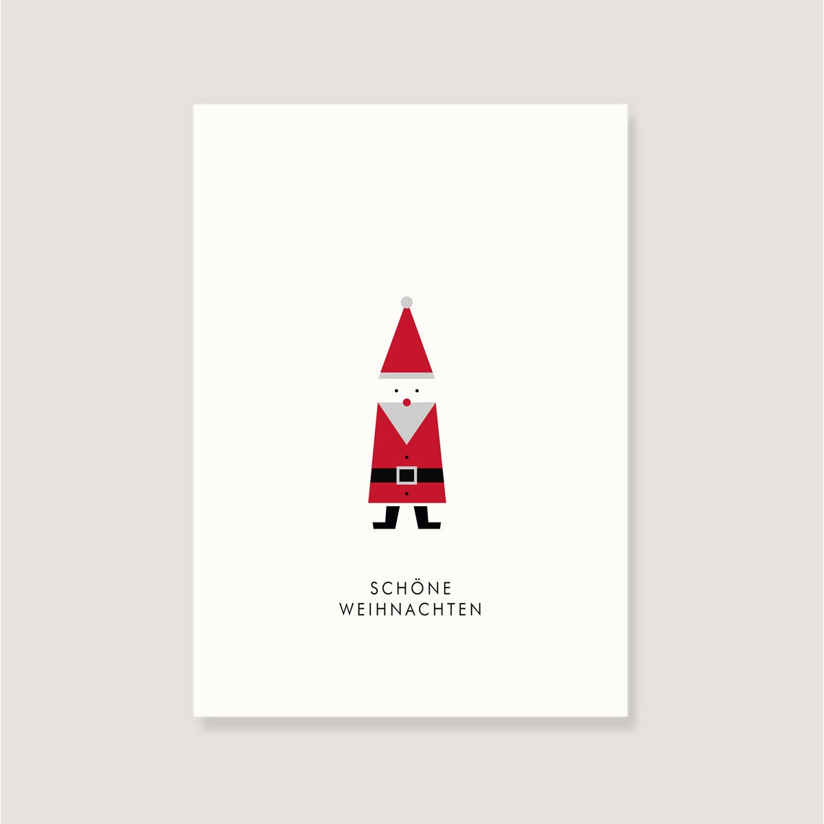 Postkarte -  "Weihnachtsmann - Schöne Weihnachten"