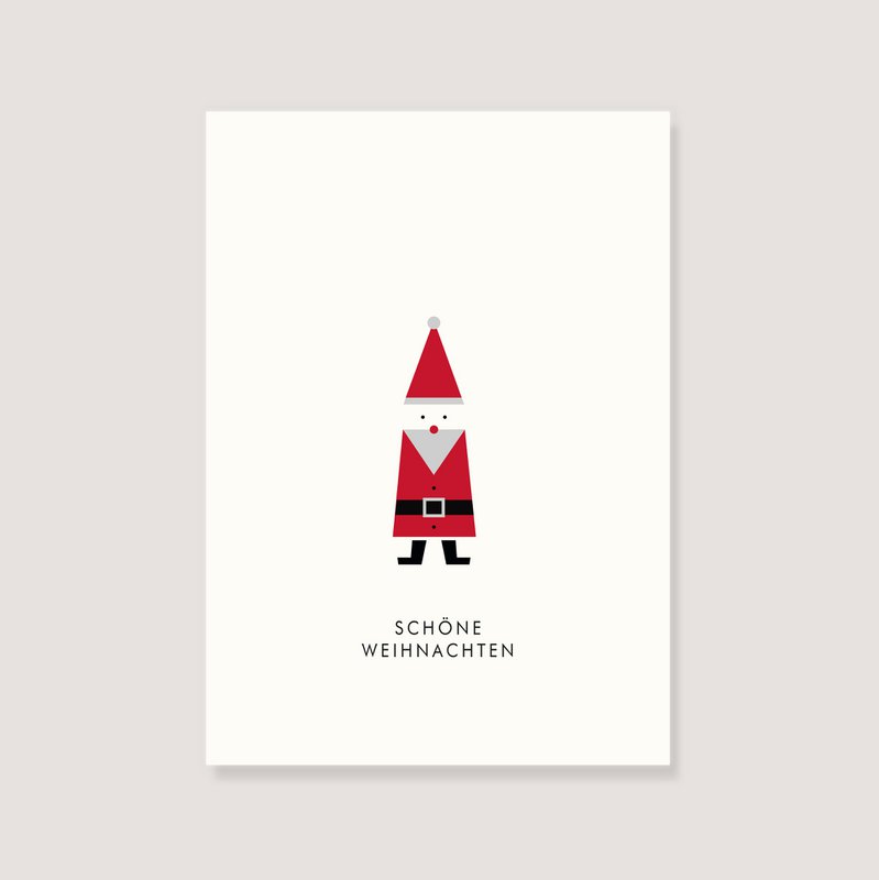 Postkort - "Julemanden - glædelig jul"