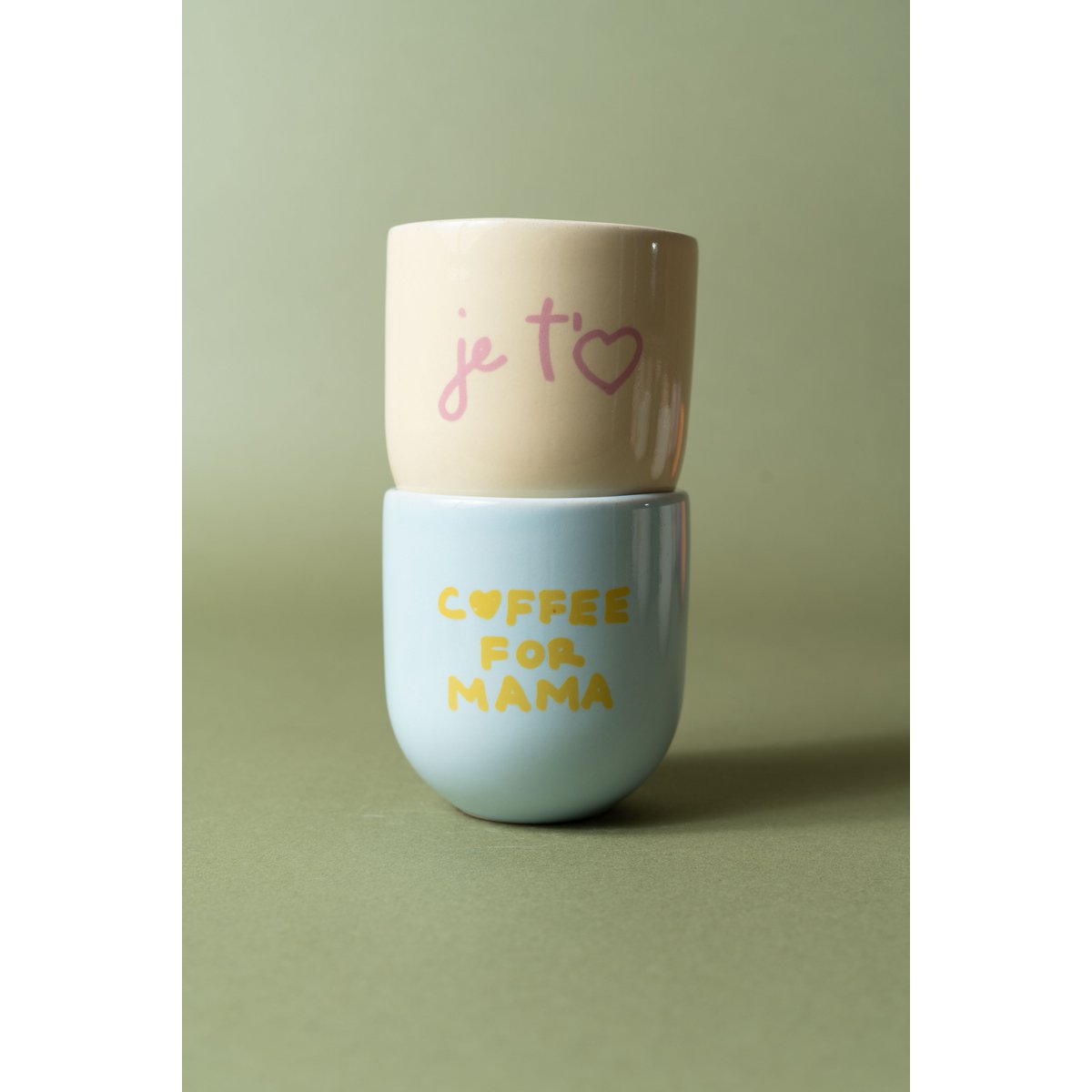 Ich liebe dich Buttergelber BECHER