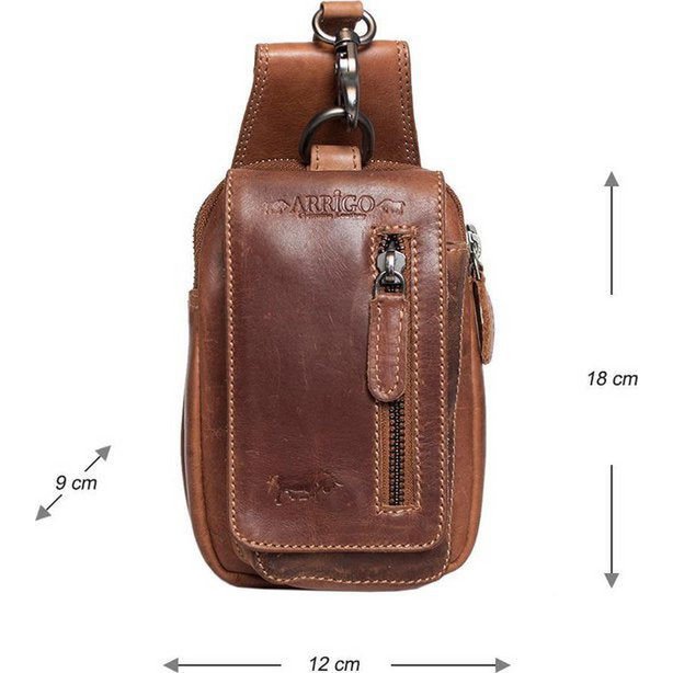 Gürteltasche Cognac Leder Leder Hüfttasche Leder Bauchtasche Festival