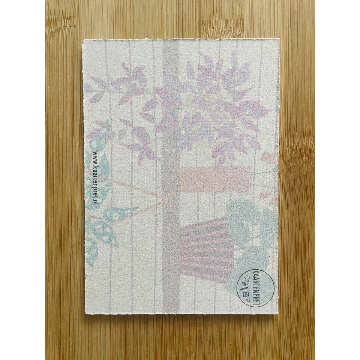 Bord med planter papkort