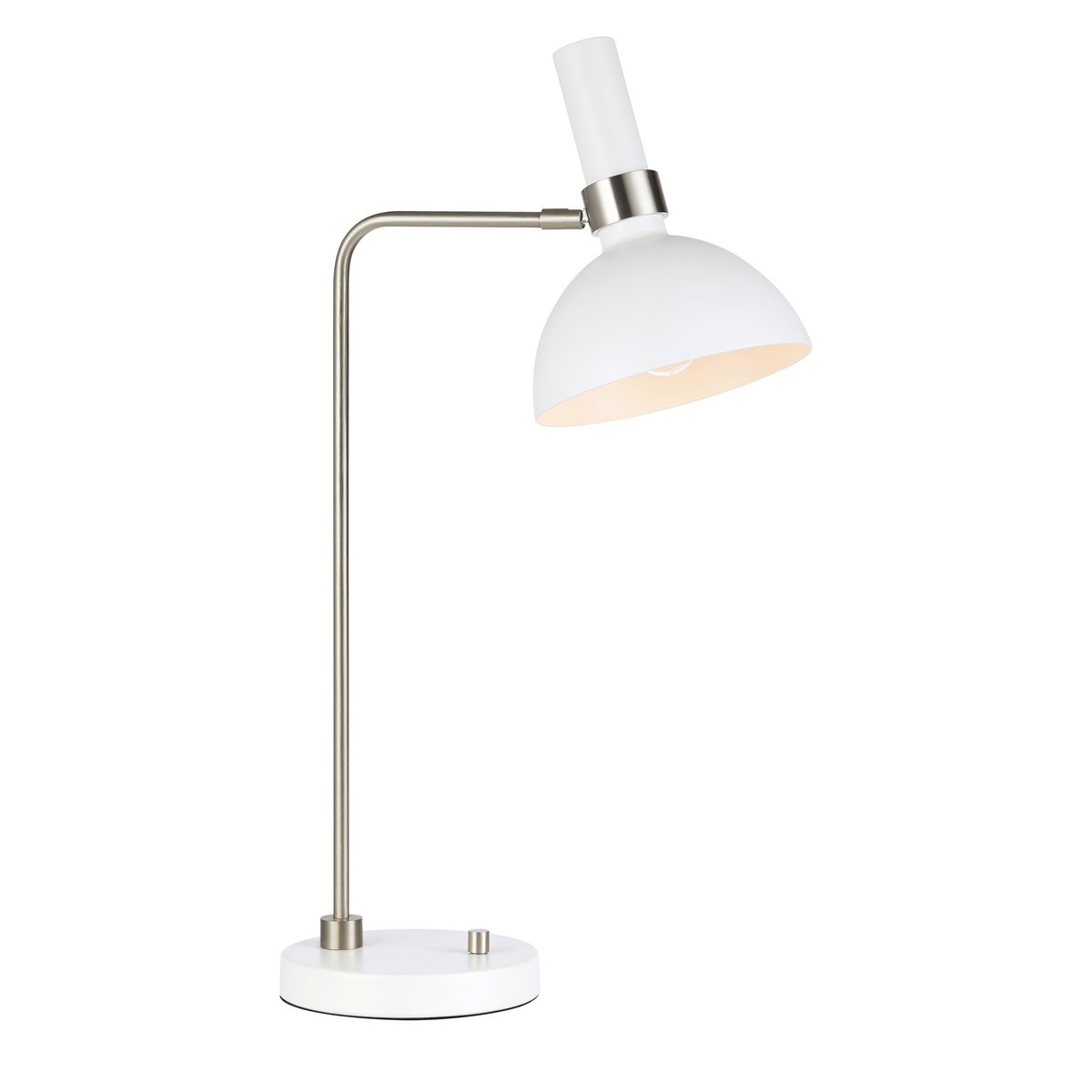 LARRY Table 1L White/Steel