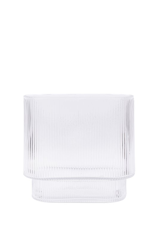 MIST SERIES OVAL CLEAR VASE