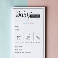 Baby voorspellingskaarten