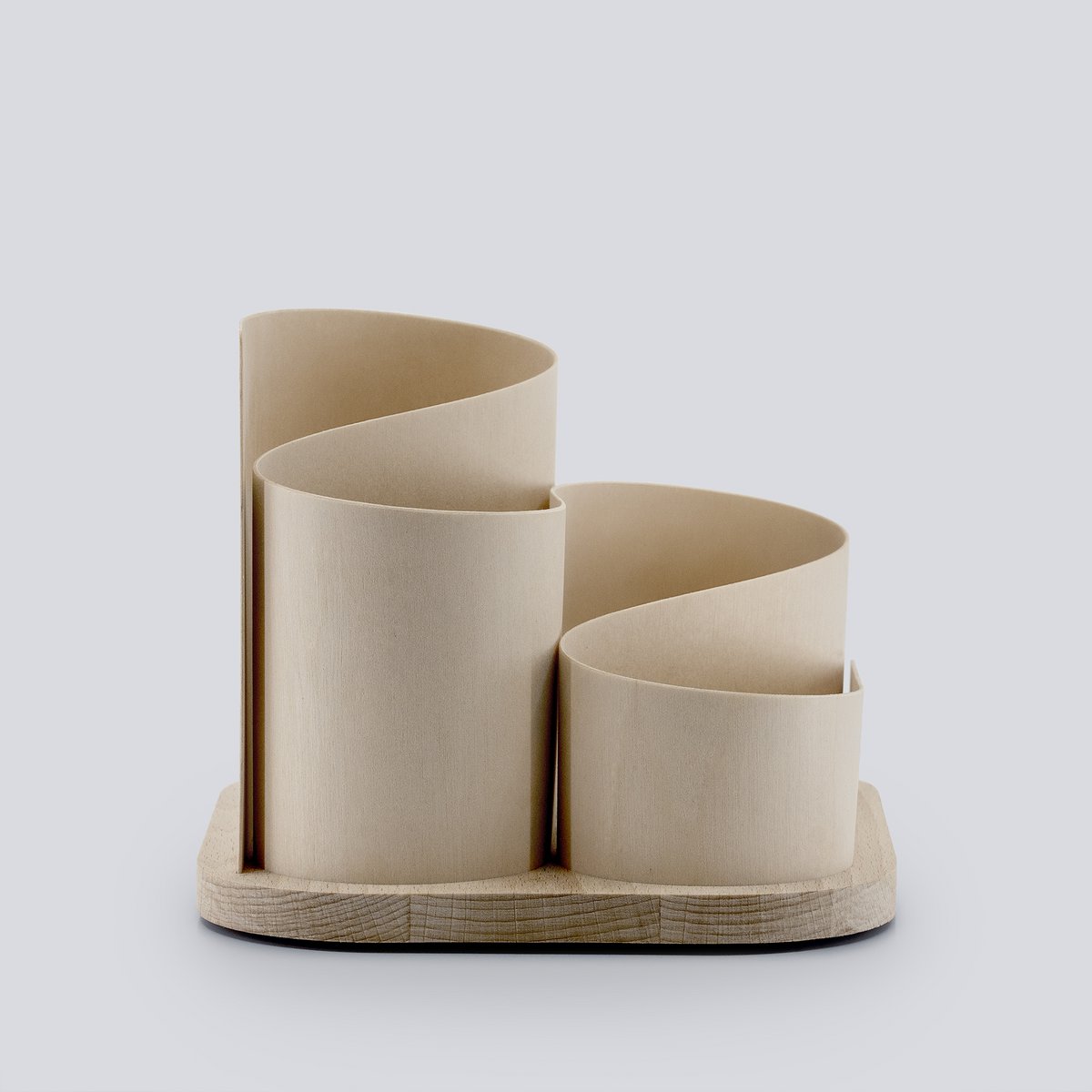 Squiggle - Wooden desk organizer