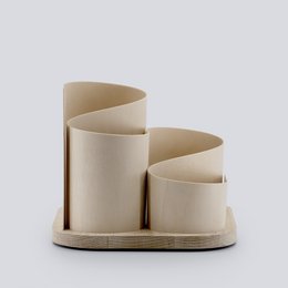 Squiggle - Wooden Desk Organizer