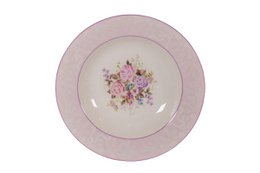 Porseleinen soepplaat Flora 21 cm Isabelle Rose