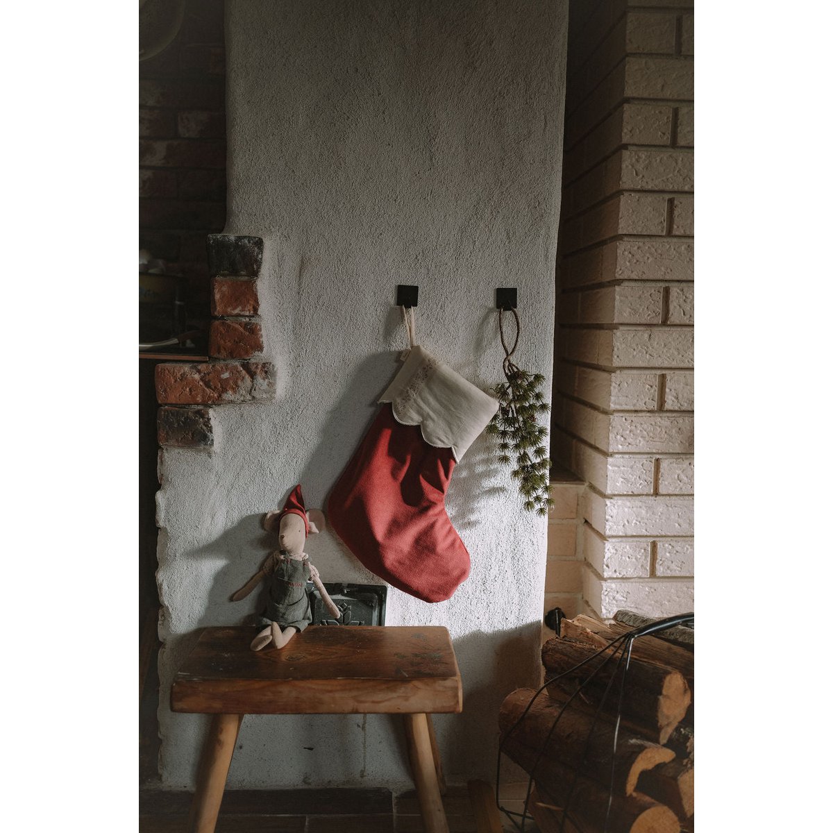 TISU Christmas Stocking, Rouge