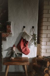 TISU Christmas Stocking, Rouge