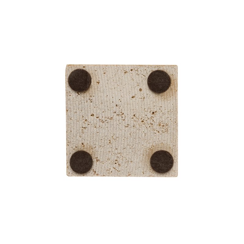 Travertine square 10 x 10 cm, 3 different shades: light, noce and gold