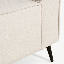 Bento-Ecksofa, beiges Leinen