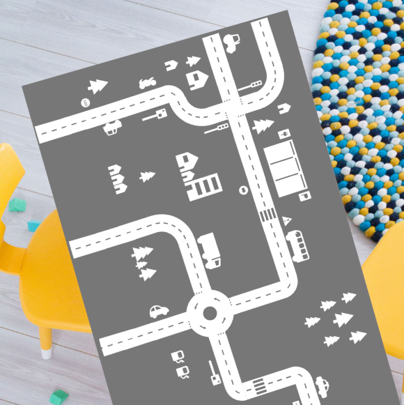 Juego de descuento de pegatinas Sticky Roads play (blanco o negro)