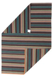 Hazan Kelim Stripes-H Brun turkis